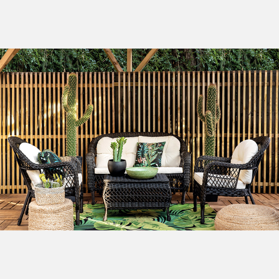    Sunfun Savannah Rattan 4 Parça Oturma Grubu  