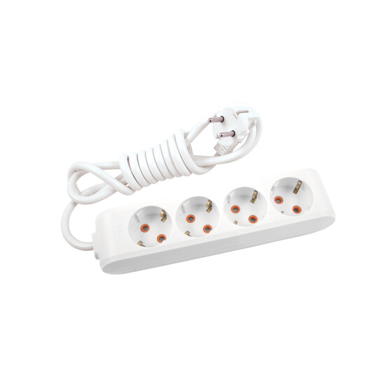 Viko Multi-Let 4'Lü Topraklı Kablolu Çocuk Korumalı 3 Metre Priz Beyaz 