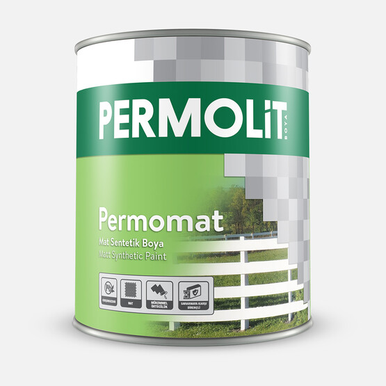 Permolit Permomat Mat Sentetik Boya - Beyaz