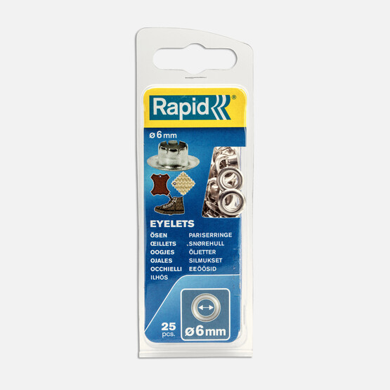 Rapid Kuşgözü Delik Halka 6 mm 25 Adet 