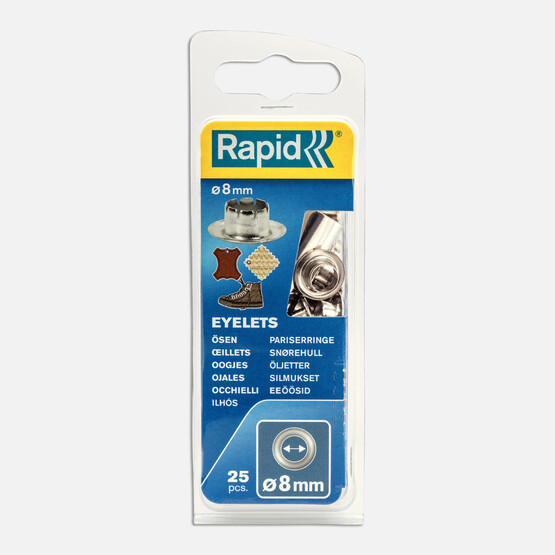 Rapid Kuşgözü Delik Halka 8 mm 25 Adet 