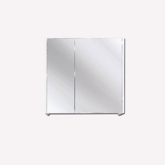 Polka Devrez Aynalı 75 cm Banyo Dolabı Üst Modül Ceviz