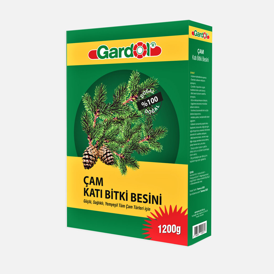    Gardol Çam İçin Katı Gübre 1200gr  