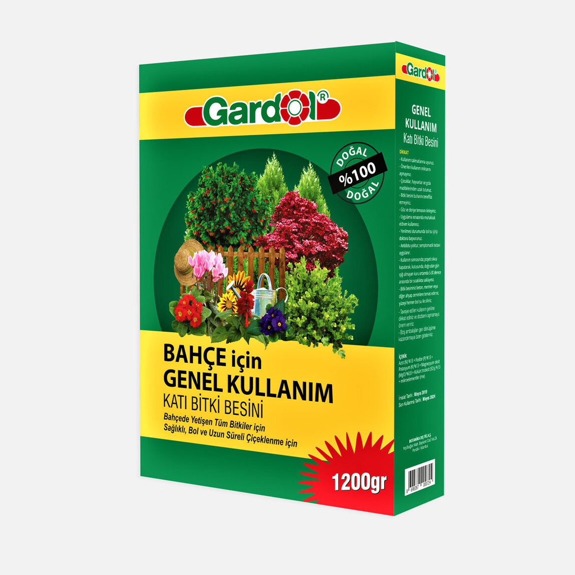    Gardol Bahçe İçin Katı Gübre 1200gr  