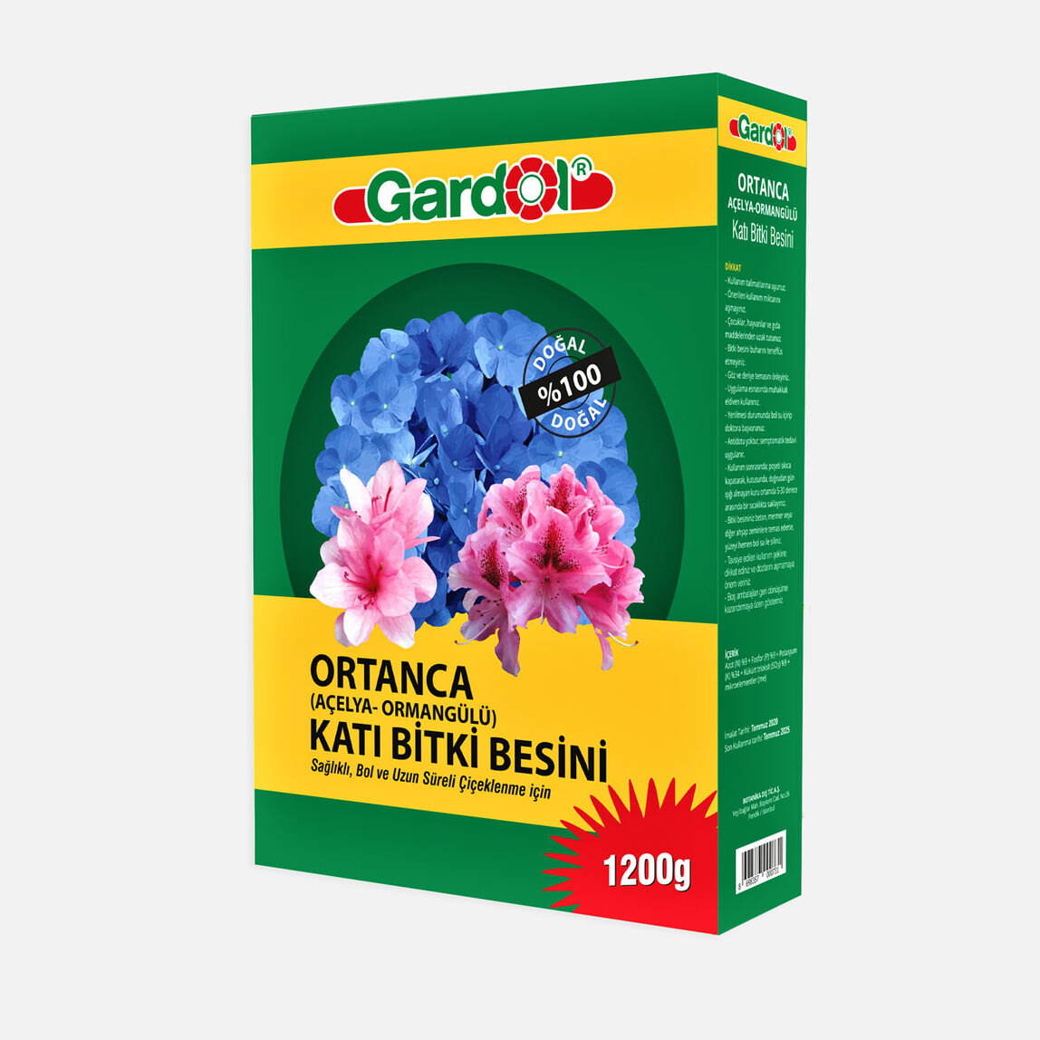    Gardol Ortanca İçin Katı Gübre 1200gr  