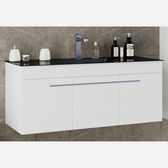Polka Murano 120 cm Banyo Dolabı Alt Modül Beyaz