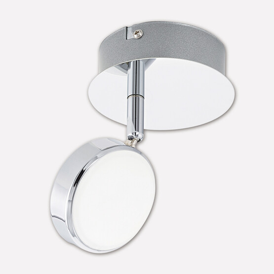 Eglo Salto 5.4 W Ledli Yuvarlak Sıvaüstü Spot 1 Adet Gümüş 