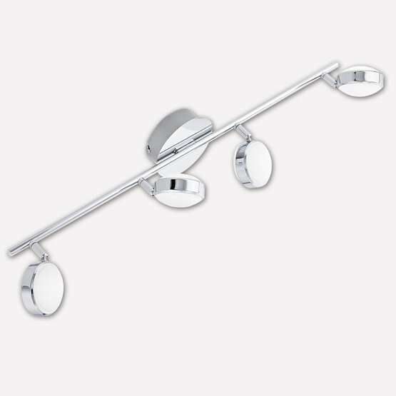 Eglo Salto 5.4 W Ledli Yuvarlak Sıvaüstü Spot 4 Adet Gümüş 