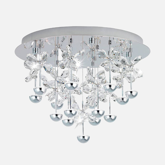 Eglo Pianopoli Modern Tekli Led Cam Yuvarlak Plafonyer Avize 