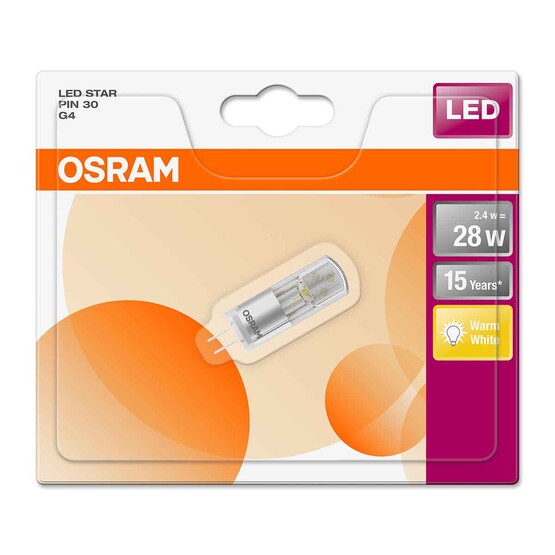 Osram St Pin 30 2700K 2.4 W Sarı Led G4 Duy Led Ampul  