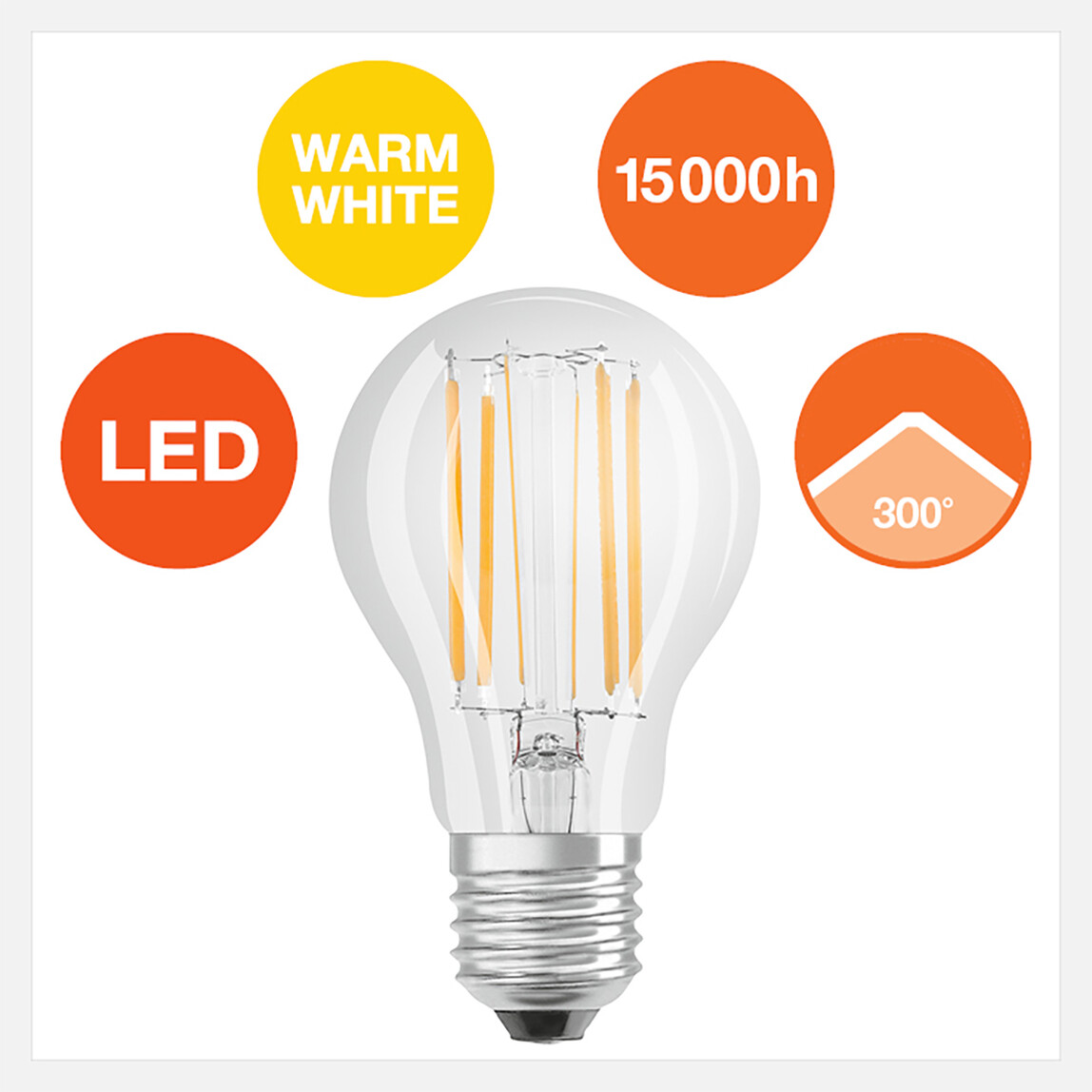    Osram Retrofit 7 W Sarı Klasik E27 Duy Led Ampul   