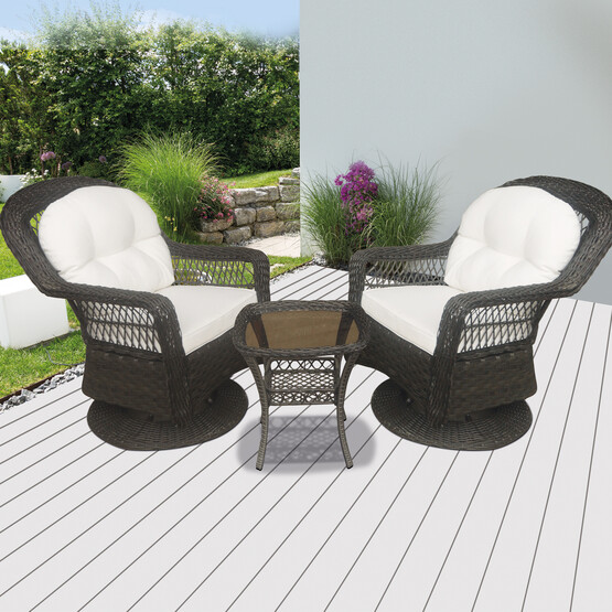 Sunfun Savannah Rattan Sallanan Koltuk Seti 