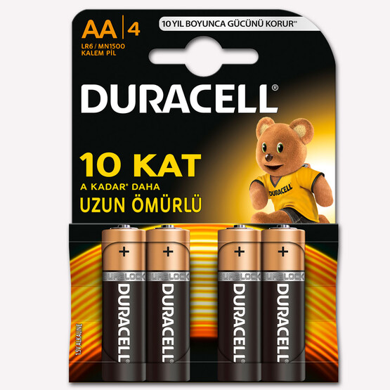 Duracell Kalem Pil 4'Lu AA 