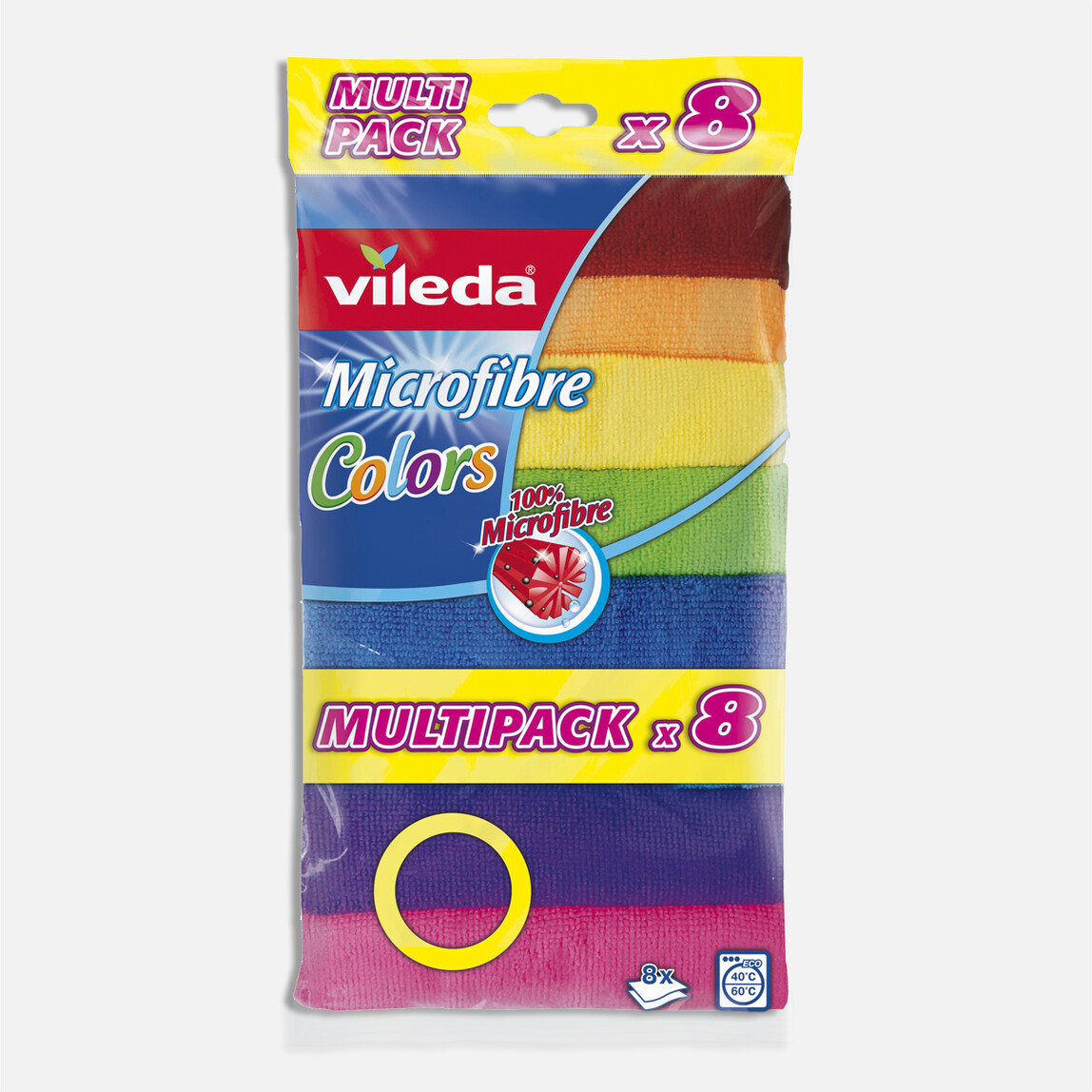    Vileda Colors Mikrofiber Bez 8'li Paket  