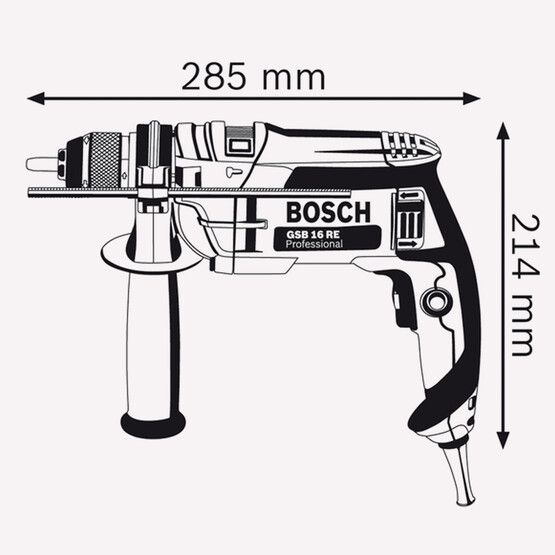 Bosch Profesyonel GSB-16RE 750W Darbeli Matkap 