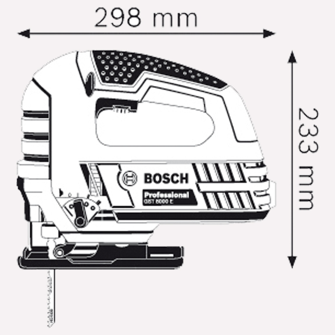    Bosch Profesyonel GST-8000E 710W Dekupaj Testere  