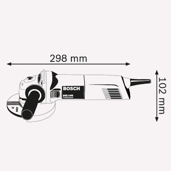 Bosch GWS-1400 1400W 125 mm Profesyonel Avuç Taşlama Makinesi 