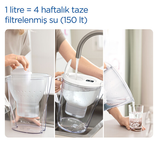 BRITA Marella XL Filtreli Su Arıtma Sürahisi - Beyaz 