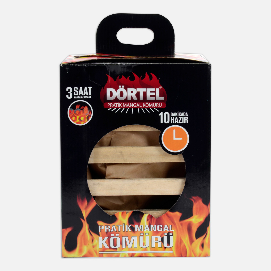    Dörtel 2 Kg Pratik Mangal Kömürü 