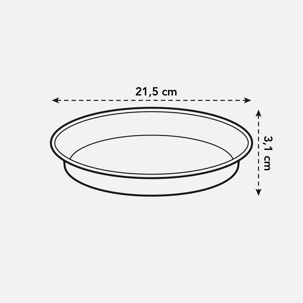    Elho Saksı Altlığı Yeşil Green Basics  