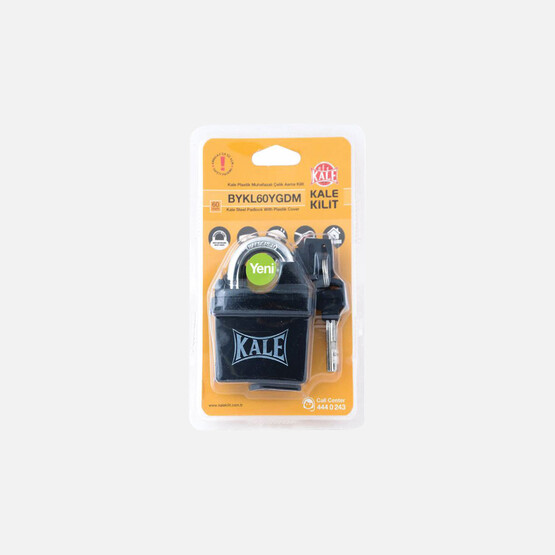 Kale Kilit Plastik Muhafazalı Çelik Asma Kilit 60 mm 