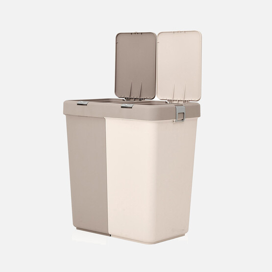 Motek Duo Çamaşır Sepeti 80 L Kahve