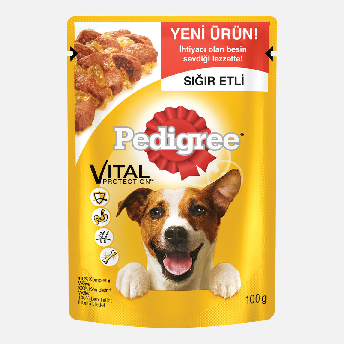    Pedigree 100Gr Köpek Yaş Mama Biftekli   