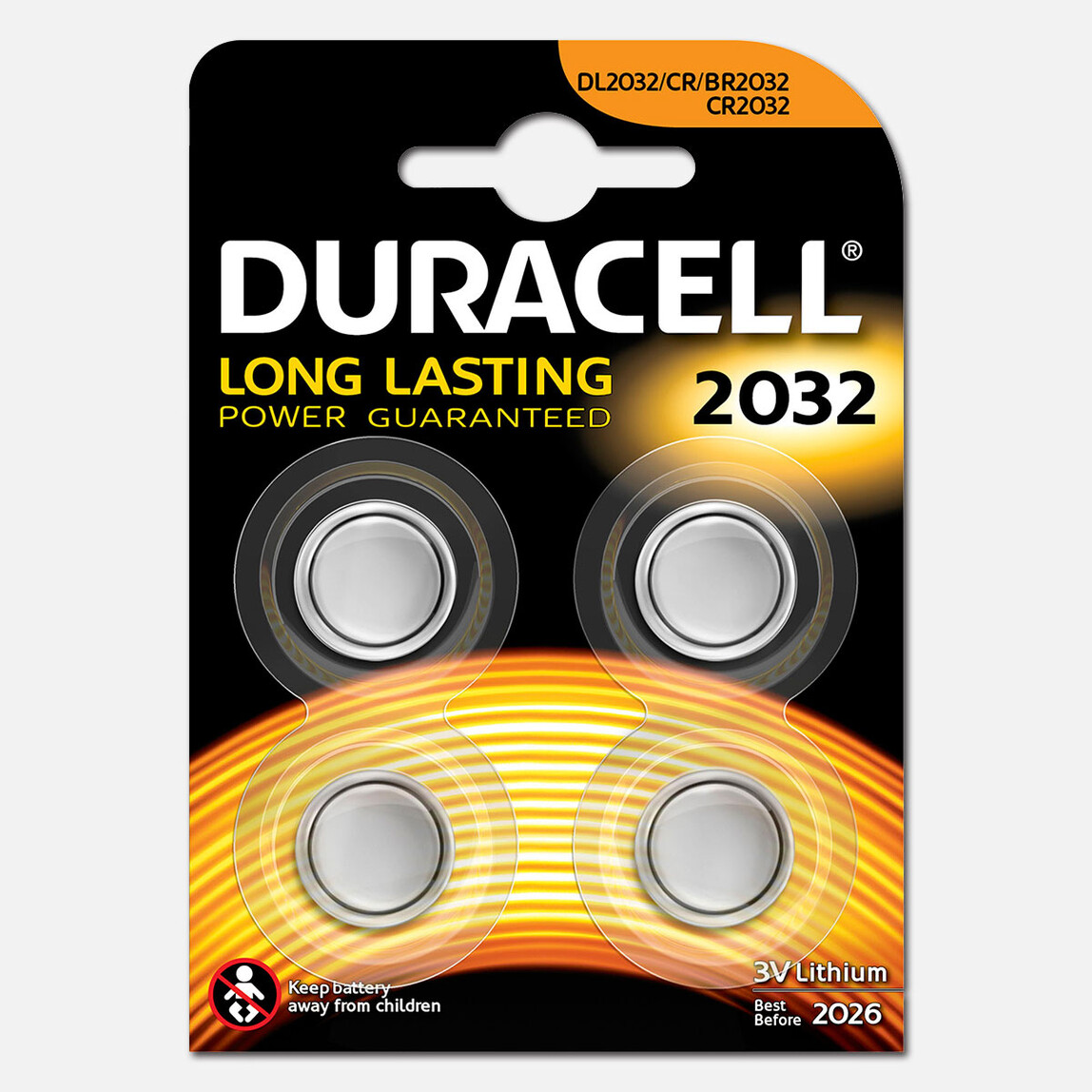    Duracell 2032 Pil 3 Volt 4'Lü Paket  