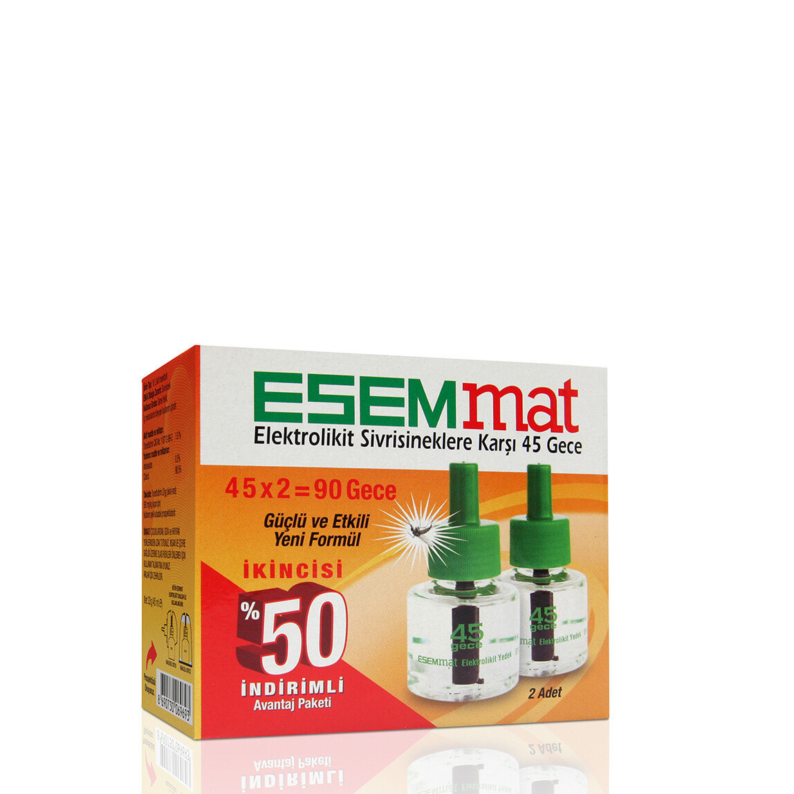    Esemmat Elektrolikit Yedek 45 Gece 2'li Paket  