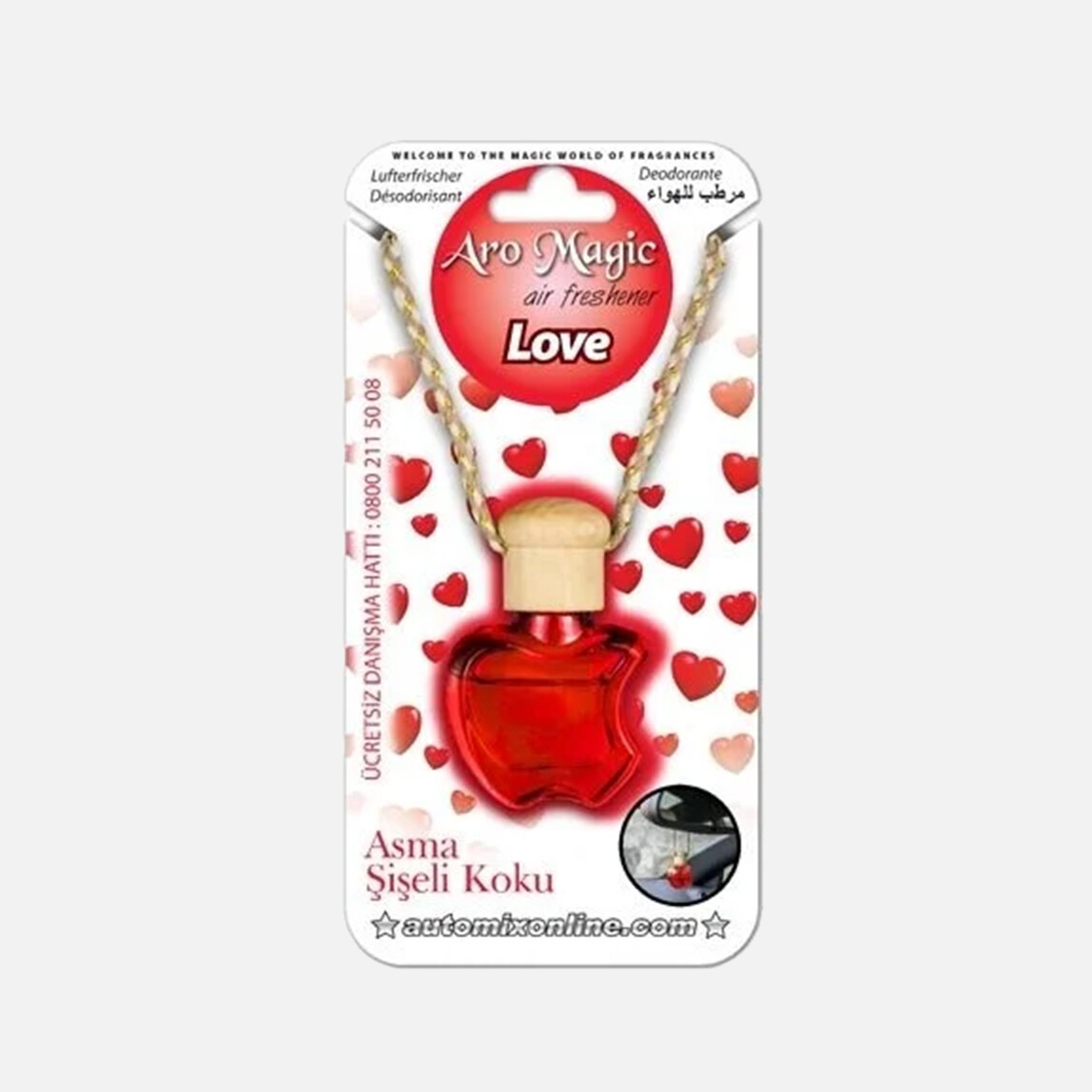    Automix Aromagic Şişeli Asma Koku Love 