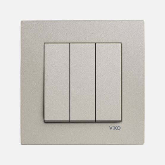Viko N/T Bronz 3' Lü Anahtar Mek+Dug+Kap/Vk 