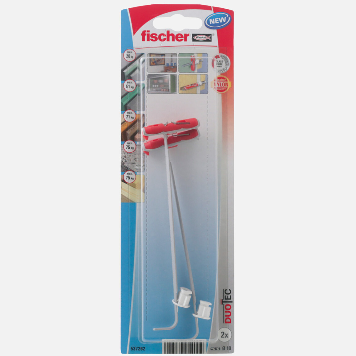    Fischer Duotec 10 K NV (2)Dübel   