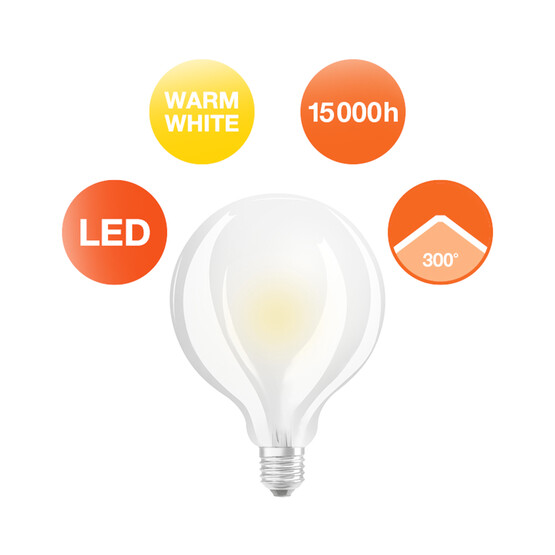 Osram Globe 95 11 W Sarı Klasik E27 Duy Led Ampul  