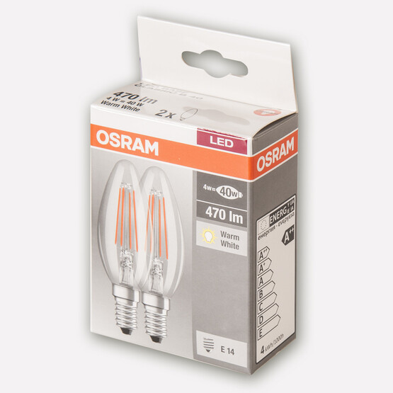 Osram 40 W Beyaz Mum E14 Duy 2'li Led Ampul  
