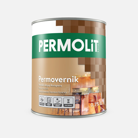 Permolit 0,75 lt Vernikli Ahşap Koruyucu Maun Permolit
