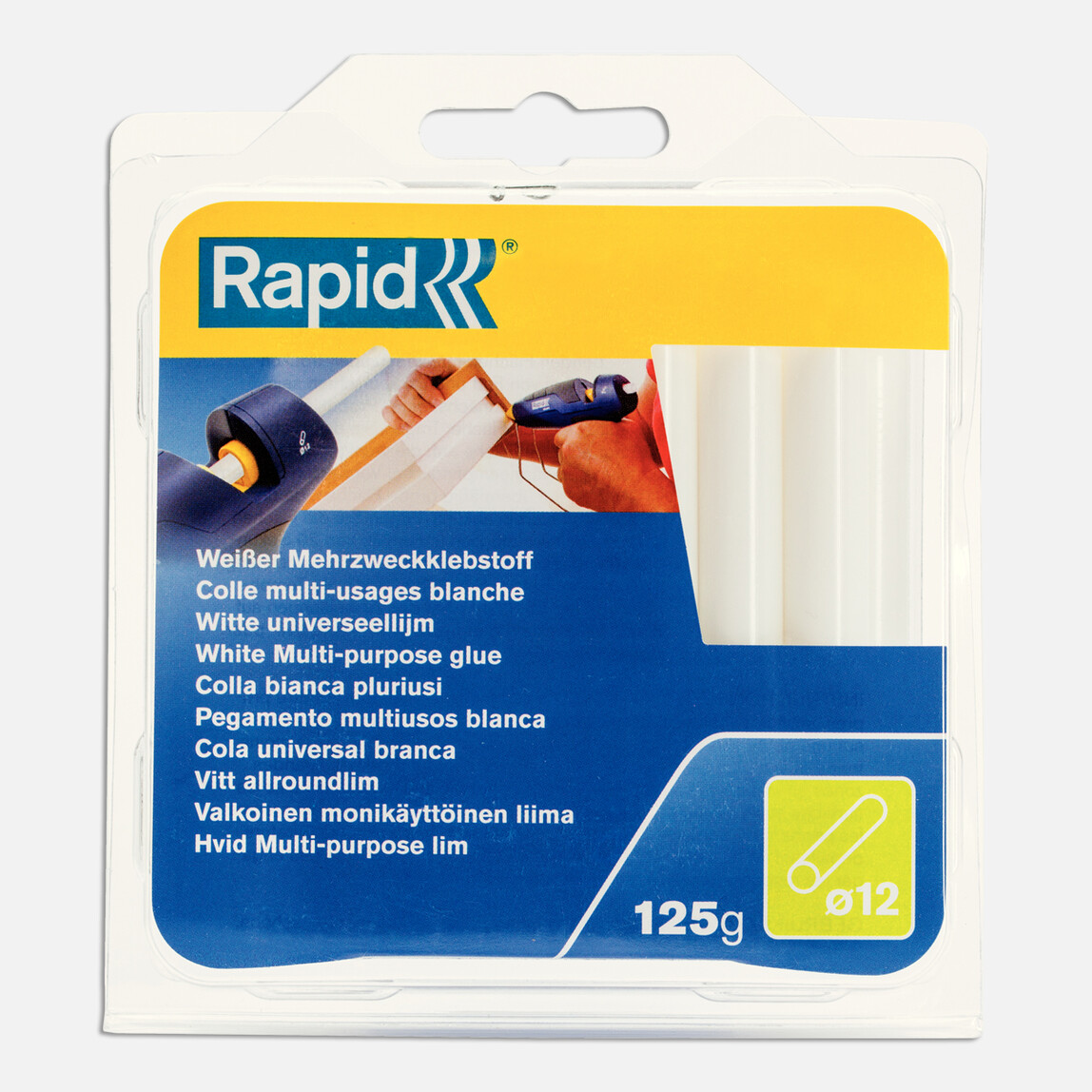    Rapid 125G D12X94 mm Silikon Çubuk Beyaz  