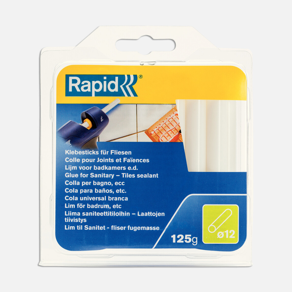    Rapid 125G D12X94 mm Silikon Çubuk Sıhhi Tesisat  