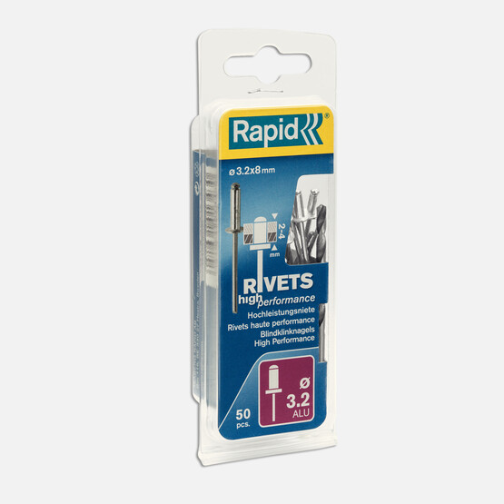 Rapid Perçin 3,2X8 mm Alu Matkap Ucu 50 Adet  