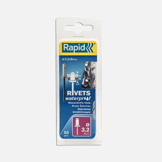 Rapid Perçin 3,2X8 mm Su Geçirmez Matkap Ucu 50 Adet  
