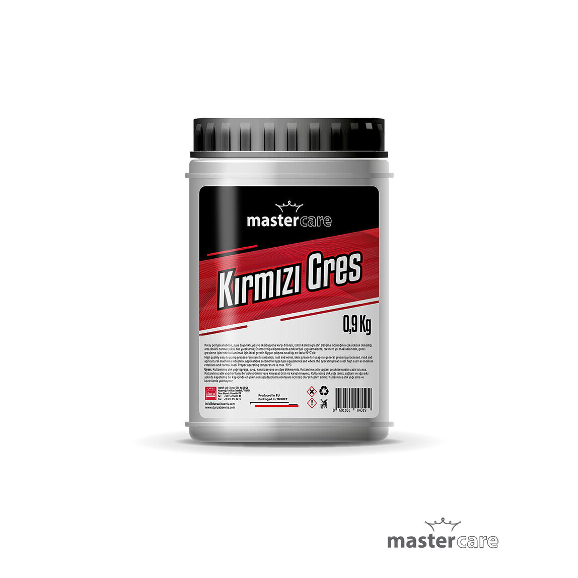    Mastercare Kauçuklı Gres Kırmızı 900Gr.  