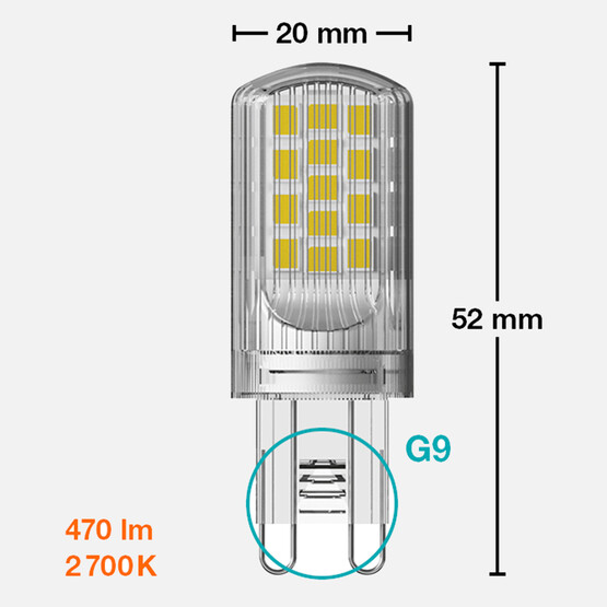 Osram Pin CL40 3.8 W Sarı Led G9 Duy Led Ampul  
