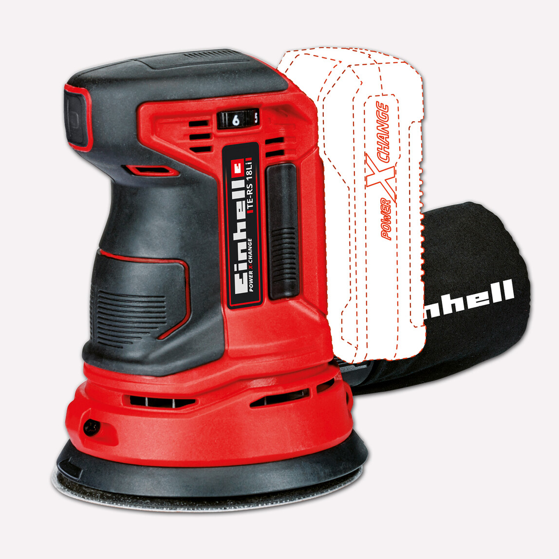    Einhell TE-RS 18 Li Solo Akülü Eksantrik Zımpara  