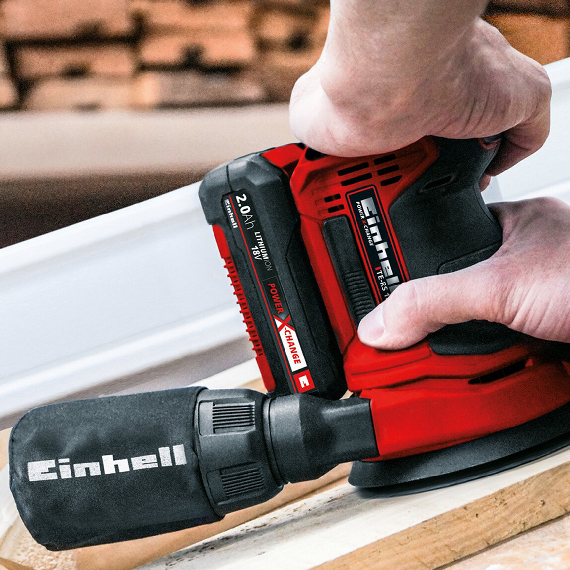    Einhell TE-RS 18 Li Solo Akülü Eksantrik Zımpara  