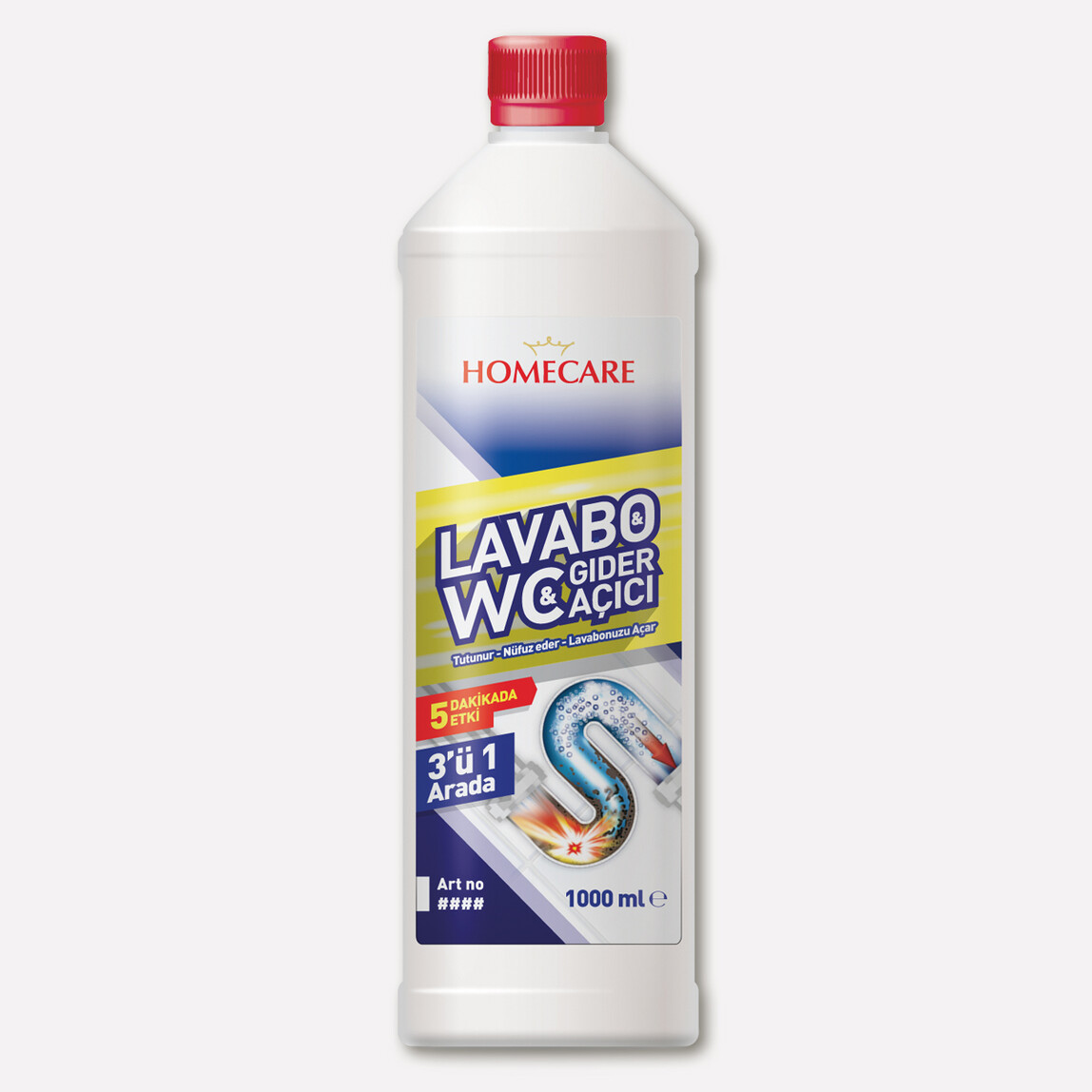    Homecare Lavabo-WC-Gider Açıcı 1000 ML  