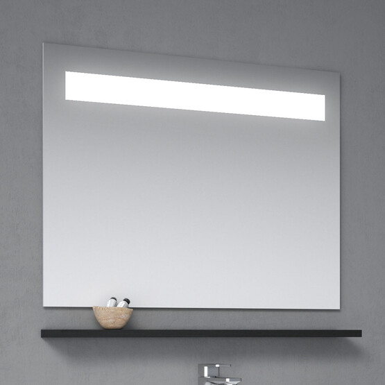 Bonitobagno Moda Aynalı 80 cm Banyo Dolabı Üst Modül Siyah