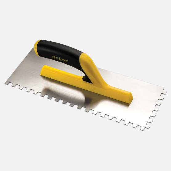 Dekor Seramik Malası 35 cm  12x12 Diş Açık Plastik Sap Paslanmaz  