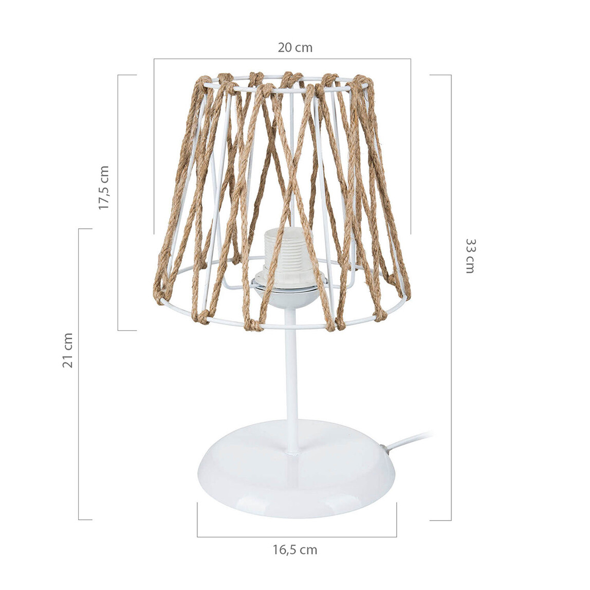    Modelight Evren Abajur Beyaz E-27 Duy 