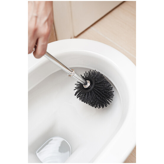 Primanova Ø85 mm Yedek Silikon Wc Fırça - Siyah 