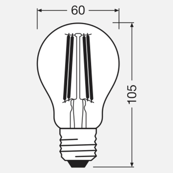 Osram Cla55 7 W Sarı Stick E27 Duy Led Ampul  
