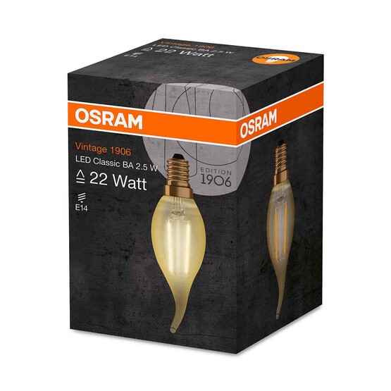 Osram Clba22 2.5 W Sarı Klasik E14 Duy Led Ampul  